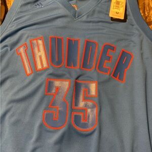 OKC Thunder Adidas Blue Basketball Jersey